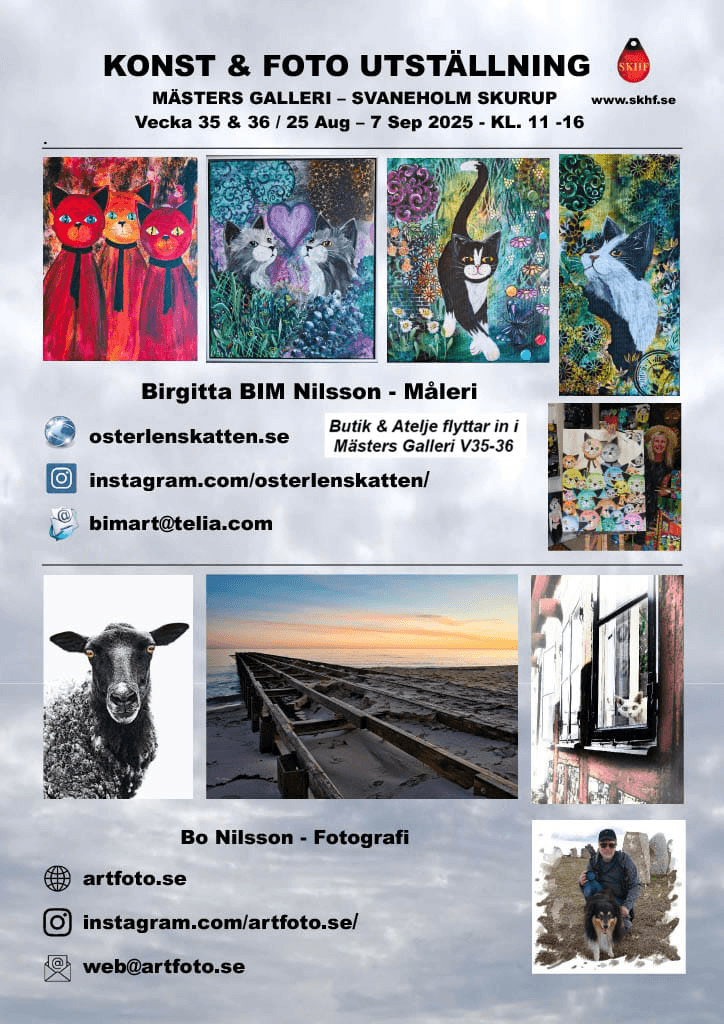 Konstutstallning masters galleri augusti september 2025